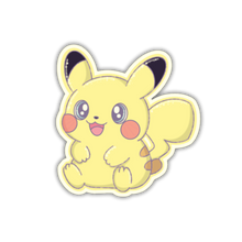 Load image into Gallery viewer, Pikachu – Pastel Pokemon Sticker
