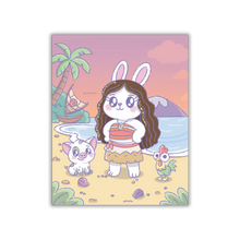 Load image into Gallery viewer, Bunny of Motunui - Pastel Mini Print
