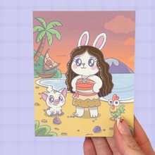 Load image into Gallery viewer, Bunny of Motunui - Pastel Mini Print
